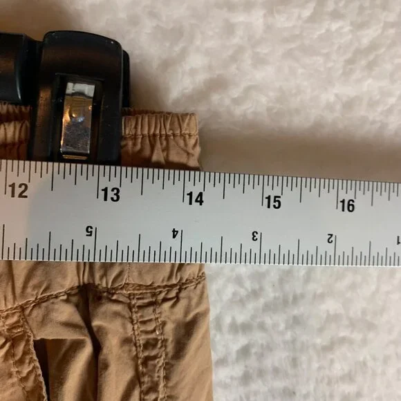 Poetry Women's Elastic Waist Brown Drawstring Trouser Pants 100% Cotton‎ Size 6 - Picture 2 of 9